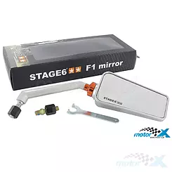 Lusterko Stage6 F1 Style M8, prawe, aluminium