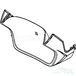 Osłona przednia dolna czerwony R6P Kymco Dink