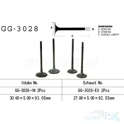Zawór wydechowy Vesrah GG-3028-EX