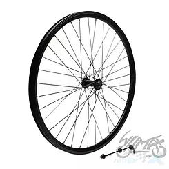 Felga przednia, koło rowerowe 26", ATB, stożek, czarna, na szybkozamykacz