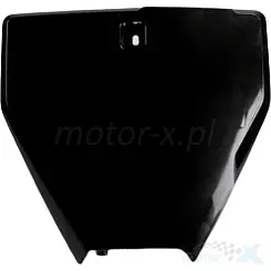 Tablica na numer startowy, czarna, UFO Plast HU03367001