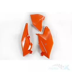 Osłony tylne górne komplet pomarańczowe UFO Plast Suzuki Ktm SX 85