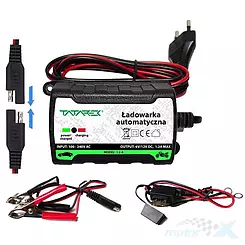 Ładowarka akumulatorów Tatarek, automatyczna 6V-12V / 1500mA (VRLA / AGM / GEL / kwasowe z ciekłym elektrolitem / MF)