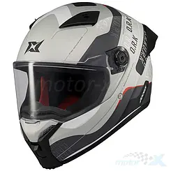Kask integralny AXXIS Fenix ORK, biało-szary