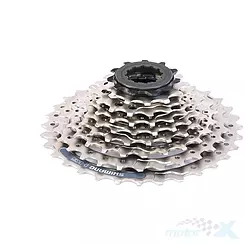 Wolnobieg rowerowy, 9 rzędów, Shimano, typ CS-HG201, 11-32 zębów, kaseta 11-32 11-13-15-17-19-21-24-28-32
