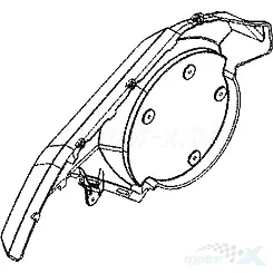 Osłona boczna prawa czarny N1R Kymco CV3 550