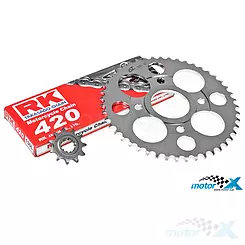 Zestaw napędowy Chiaravalli 420 11/47z, MBK X-Power 50 / Yamaha TZR 50