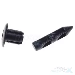 Spinka montażowa osłony, grubość 6mm, kołek plastikowy rozporowy, 1 sztuka, główka 11.5mm, gładka