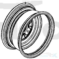 Felga, Kymco 44650-ALD6-E00, MXU 500 / MXU 550 / MXU 700 