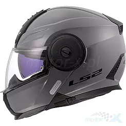 Kask szczękowy LS2 FF902 Scope II Solid Połysk Tytanowy
