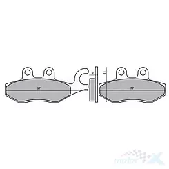 KLOCKI HAMULCOWE PIAGGIO BEVERLY 250  RMS 22 510 2600
