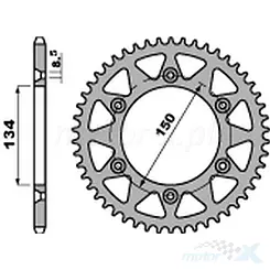 Zębatka tylna PBR 48954C45 (JTR489.54)