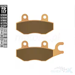 Klocki hamulcowe Galfer Sintered Street FD117G1370