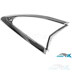 Ramka kierunkowskazu, przednia lewa, chrom, Piaggio Liberty 50-150 09-16