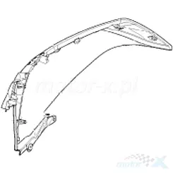 Osłona zbiornika paliwa prawa, white X1, Benelli TRK 702 / TRK 702 X