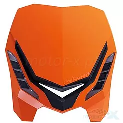 Lampa przednia, reflektor, żarówka LED, pomarańczowy, Polisport E-Blaze