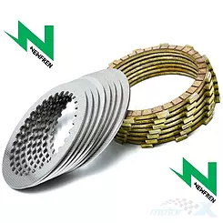 Tarcze sprzęgła z przekładkami, 18 sztuk, Newfren F1534AC, Ducati Monster / Streetfighter 09-13