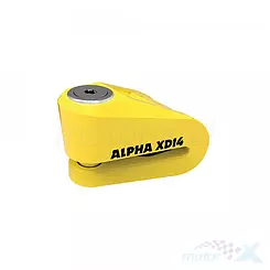 Blokada tarczy hamulcowej 14mm żółta Oxford  Alpha XD14