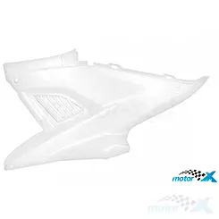 Osłona boczna lewa TNT, biała, MBK Nitro / Yamaha Aerox -12
