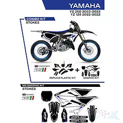 Zestaw osłon nadwozia czarny UFO Plast Yamaha YZ 125 / 250