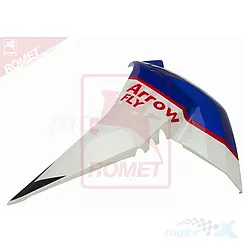 Osłona przednia boczna lewa biało niebieska Romet Arrow Fly / Barton FR