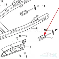 Napinacz łańcucha napędowego Keeway 53230N030030