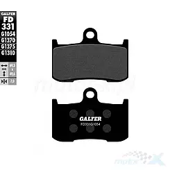 Klocki hamulcowe Galfer Semi Metal Street FD331G1054