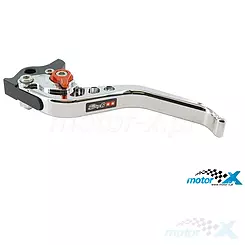 Dźwignia hamulca SSP CNC z regulacją, lewa, chrom, MBK Nitro / Yamaha Aerox