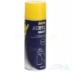 Farba akrylowa w sprayu czarna Mannol Acryl Black Paint 9674 450ml
