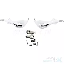 Osłony dłoni uniwersalne, handbary, białe z mocowaniem 28mm, aluminiowe, UFO Plast PM01633041