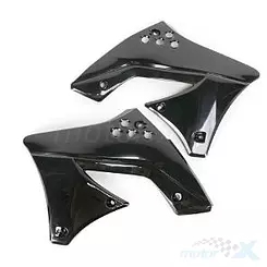 Osłony chłodnicy czarne UFO Plast Kawasaki KXF 250 09-11