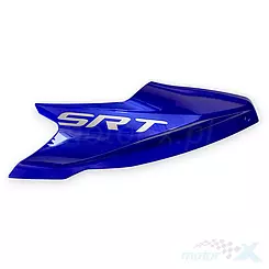 Osłona zbiornika paliwa lewa, górna, niebieska 005Z, z naklejkami, QJMotor SRT 800 S / SRT 800 SX