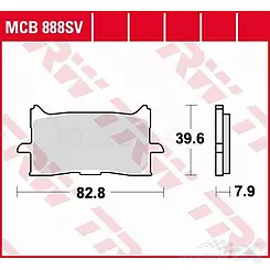 Klocki hamulcowe Sinter Street KH679 TRW Lucas MCB888SV
