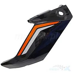 Osłona lampy przedniej lewa, czarna 002Z, z naklejkami, QJMotor TRX 125