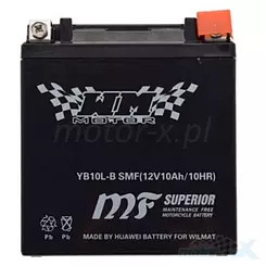 Akumulator bezobsługowy WM Motor SMF YB10L-B 12V 10Ah 135x90x145mm