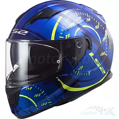 Kask integralny LS2 FF320 Stream Evo Tacho Blue Hi-Vis Yellow
