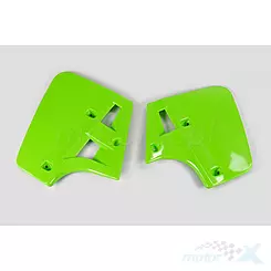Osłony chłodnicy zielone UFO Plast Kawasaki KX 250 / 500 87