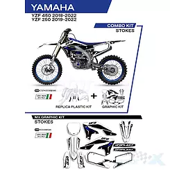 Zestaw osłon nadwozia biały UFO Plast Yamaha YZF 250 / 450