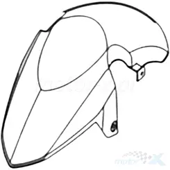 Błotnik przedni, niebieski RB, Keeway Fact Evo / Fact X P013445055RB00