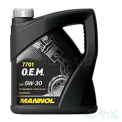 Olej silnikowy samochodowy 5W30 syntetyczny 4L, Mannol Energy Formula OP 7701