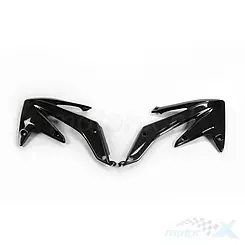 Osłony chłodnicy czarne UFO Plast Honda CRF 450 R 05-08
