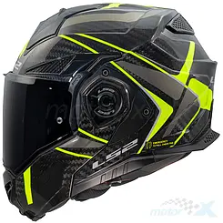 Kask szczękowy LS2 FF901 Advant X Carbon Future II Żółty Fluo
