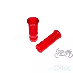 Manetki komplet  1"+7/8" czerwone transparentne