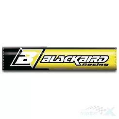 Osłona poprzeczki kierownicy Blackbird, żółta, logo Blackbird
