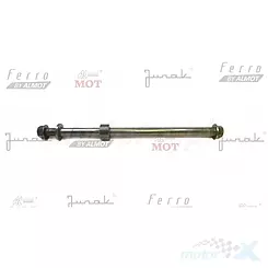 Oś m14x280 koła tył komplet (oś + tuleja + podkładka + nakrętka) Junak 127