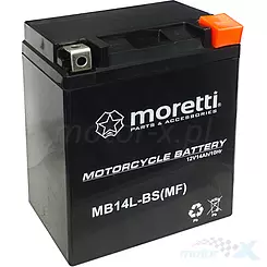 Akumulator żelowy Moretti Parts MB14L-BS (YTX14L-BS) 12V 12Ah 133x89x164mm