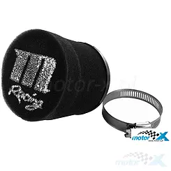 Filtr powietrza stożkowy 50mm 0° Motoforce Racing czarny (do Keihin PWK / Motoforce Racing 19-30mm)