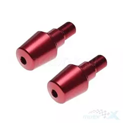 Końcówki kierownicy gwint M16x1.5 mm 2 sztuki czerwone Yamaha 