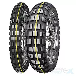 Opona motocyklowa dual Mitas 140/80-17 E-10 69T TL DAKAR (ŻÓŁTY PASEK) tył