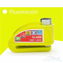 Blokada antykradzieżowa z alarmem 110DB, neon, Disc Lock